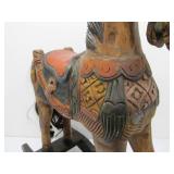 Large Carved Wood Rocking Horse