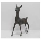 Large Vintage Mid Century Metal Deer Sculpture