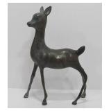 Large Vintage Mid Century Metal Deer Sculpture