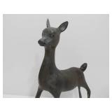 Large Vintage Mid Century Metal Deer Sculpture