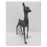 Large Vintage Mid Century Metal Deer Sculpture