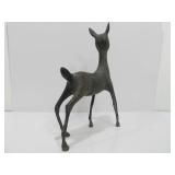 Large Vintage Mid Century Metal Deer Sculpture