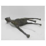 Large Vintage Mid Century Metal Deer Sculpture
