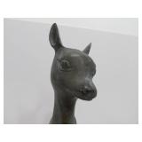 Large Vintage Mid Century Metal Deer Sculpture
