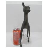 Large Vintage Mid Century Metal Deer Sculpture