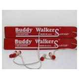 Pair of Wooden BUDDY WALKERS 2-Person Team Walking Game/Toy