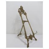 Ornate Solid Brass Vintage Easel Stand