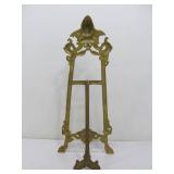 Ornate Solid Brass Vintage Easel Stand