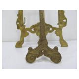 Ornate Solid Brass Vintage Easel Stand