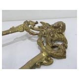 Ornate Solid Brass Vintage Easel Stand