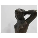 Signed Vintage Nude Female Sculpture