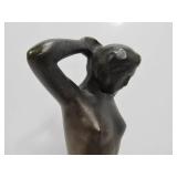 Signed Vintage Nude Female Sculpture