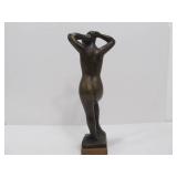 Signed Vintage Nude Female Sculpture