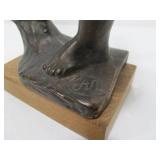 Signed Vintage Nude Female Sculpture