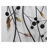 Colorful 3D Metal Wall Sculpture w/Mother Of Pearl Glass & Stones
