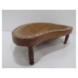 Inlaid Wood Collapsible Footed Bowl / Trivet