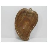 Inlaid Wood Collapsible Footed Bowl / Trivet