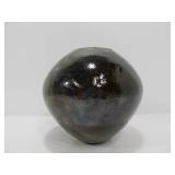 Nicely Glazed Signed Studio Art Pottery Round Vase
