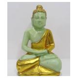 Gold Green Seated Buddha Statue
