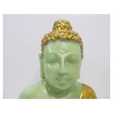 Gold Green Seated Buddha Statue
