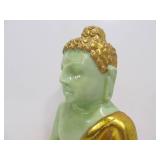 Gold Green Seated Buddha Statue