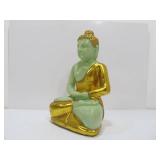 Gold Green Seated Buddha Statue