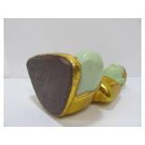 Gold Green Seated Buddha Statue