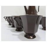 Vintage Deco Ironstone 11-Piece Tea Coffee Serving Set