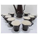 Vintage Deco Ironstone 11-Piece Tea Coffee Serving Set
