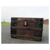 Antique George Burroughs Trunk w/Interior Tray