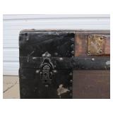 Antique George Burroughs Trunk w/Interior Tray