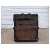 Antique George Burroughs Trunk w/Interior Tray