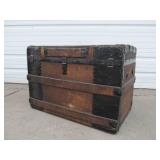 Antique George Burroughs Trunk w/Interior Tray