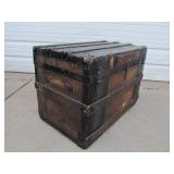 Antique George Burroughs Trunk w/Interior Tray