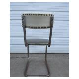 2 Vintage Mid Century / Deco Chairs w/Silver Sparkle Upholstery