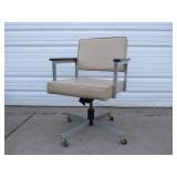 Mid Century Rolling Swivel Armchair
