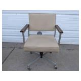 Mid Century Rolling Swivel Armchair
