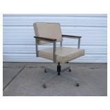 Mid Century Rolling Swivel Armchair