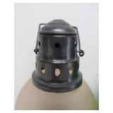 Tin & Brass Lanterns w/Round Glass Globes