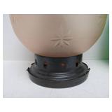 Tin & Brass Lanterns w/Round Glass Globes
