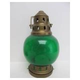 Tin & Brass Lanterns w/Round Glass Globes