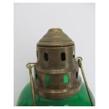 Tin & Brass Lanterns w/Round Glass Globes