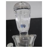 Lot of 4 Heavy Cut Crystal Liquor Decanters