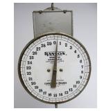 Vintage HANSON Model 60 Hanging Dairy Scale w/Basket