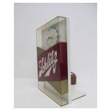 Working Vintage SCHLITZ Lighted Beer Clock Sign