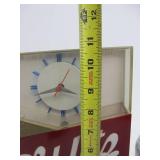 Working Vintage SCHLITZ Lighted Beer Clock Sign