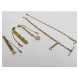 Lot of Antique Victorian Era Gold Filled etc Pocket Watch Fobs