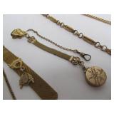 Lot of Antique Victorian Era Gold Filled etc Pocket Watch Fobs