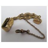 Lot of Antique Victorian Era Gold Filled etc Pocket Watch Fobs