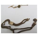 Lot of Antique Victorian Era Gold Filled etc Pocket Watch Fobs